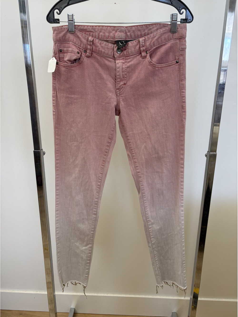 Armani Exchange Spring 2013 Pink and White Jeans, Size 6